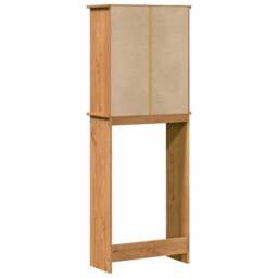 Berkfield Home Toilet Cabinet Honey brown 60 x 27 x 161 cm Solid pine wood - thumbnail 8