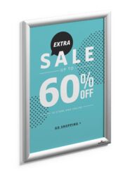 Durable Aluminium Snap Frame Retail Clip Poster Holder Notice Board - A3 Silver - Size: 1 Pack - thumbnail 3