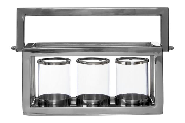 Orsina Elegant Design 3 Light Lantern, Stylish Design Large in Silver - image 1