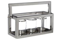 Orsina Elegant Design 3 Light Lantern, Stylish Design Large in Silver - thumbnail 2