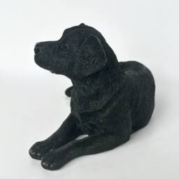 Animal Crackers Realistic Laying Black Labrador Dog Figurine, 16cm, Gift Boxed - thumbnail 3