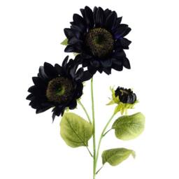 Leaf Pack of 6 x 88cm Purple Artificial Sunflower 18 heads Premium - Size: 6 x 88 cm - thumbnail 6