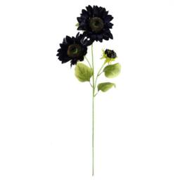 Leaf Pack of 6 x 88cm Purple Artificial Sunflower 18 heads Premium - Size: 6 x 88 cm - thumbnail 7