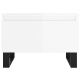Berkfield Home Coffee Tables 2 pcs High Gloss White 50x46x35 cm Engineered Wood - Size: 50 x 46 x 35 cm - thumbnail 6