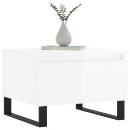 Berkfield Home Coffee Tables 2 pcs High Gloss White 50x46x35 cm Engineered Wood - Size: 50 x 46 x 35 cm - thumbnail 3
