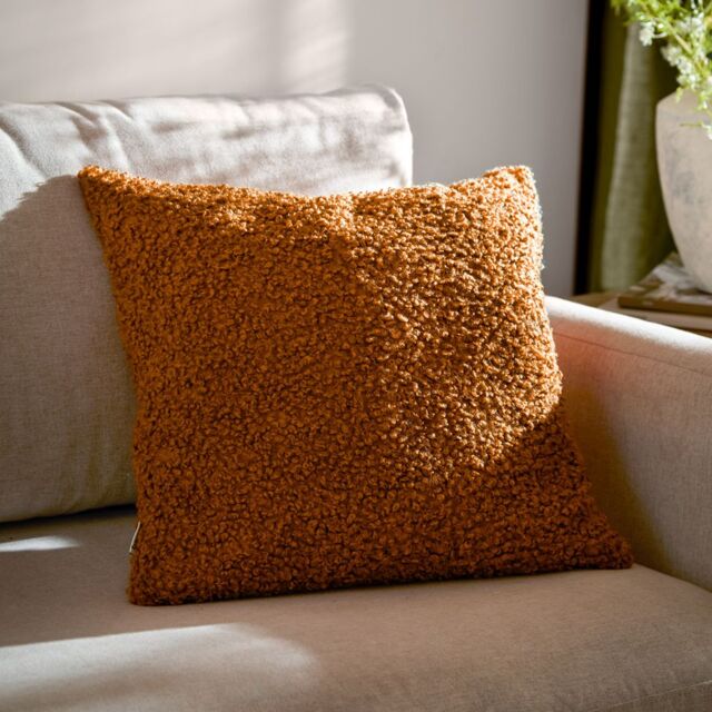 Yard Cabu Chunky Boucle Cushion in Tan - Size: 45 cm x 45 cm - image 1