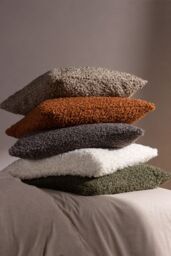 Yard Cabu Chunky Boucle Cushion in Tan - Size: 45 cm x 45 cm - thumbnail 6