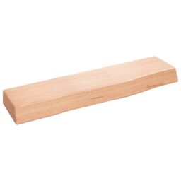 Berkfield Home Wall Shelf Light Brown 40x10x4 cm Treated Solid Wood Oak - Size: 40 x 10 x 4 cm