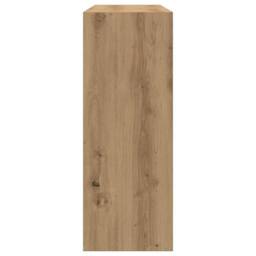 Berkfield Home Console Table Artisan Oak 105x30x80 cm Engineered Wood in Brown - Size: 105 x 30 x 80 cm - thumbnail 5