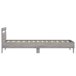 Berkfield Home Bed Frame without Mattress with Headboard Grey Sonoma 90x200 cm - thumbnail 6