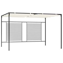 Berkfield Home Gazebo with Retractable Roof 3x4x2.3 m Cream 180 g/m ² - thumbnail 2