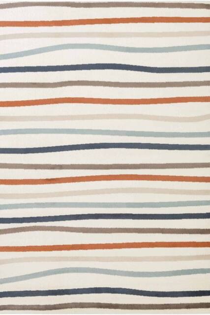 THE RUGS Adventures Kids Rug Linnea Cream Multicolour Kids Bedroom Rug Striped - Size: 120 cm x 170 cm - image 1