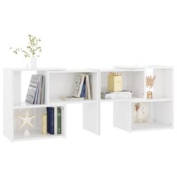 Berkfield Home TV Cabinet High Gloss White 104x30x52 cm Engineered Wood - Size: 104 x 30 x 52 cm - thumbnail 5