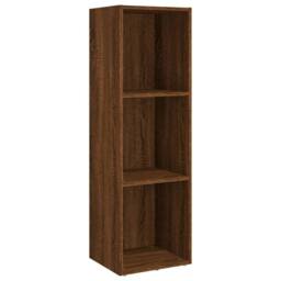 Berkfield Home Book Cabinet/TV Cabinet Brown Oak 36x30x114 cm Engineered Wood - Size: 36 x 30 x 114 cm - thumbnail 1