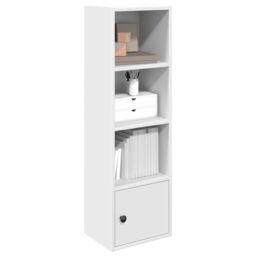 Berkfield Home Bookcase White 31x24x102 cm Engineered Wood - Size: 31 x 24 x 102 cm - thumbnail 1