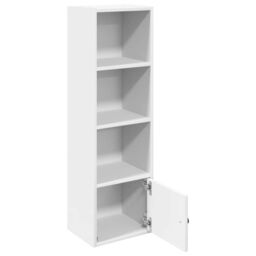 Berkfield Home Bookcase White 31x24x102 cm Engineered Wood - Size: 31 x 24 x 102 cm - thumbnail 4