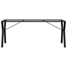 Berkfield Home Dining Table Legs Y-Frame 180x80x73 cm Cast Iron in Black - Size: 180 x 80 x 73 cm - thumbnail 4