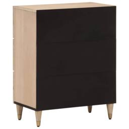 Berkfield Home Side Cabinets 2 pcs 60x33x75 cm Solid Wood Mango in Light Beige - Size: 60 x 33 x 75 cm - thumbnail 6
