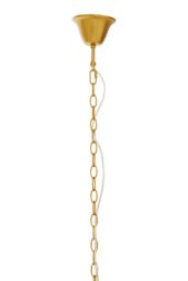 Orsina Brass Finish Four Bulb Pendant Light, Modern Cube Frame Hanging Light, Minimalist Luxe Lighting Fixture in Gold - thumbnail 3