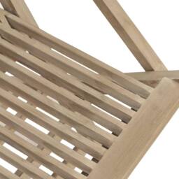 Berkfield Home Folding Garden Chairs 4 pcs Grey 56x61x89 cm Solid Wood Teak - Size: 56 x 61 x 89 cm - thumbnail 4