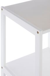 Orsina Contemporary Design 4 Tier Rustic Bathroom Shelf, Versatile Unit For Living Room, Durable Standing Unit in White - thumbnail 3