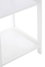 Orsina Contemporary Design 4 Tier Rustic Bathroom Shelf, Versatile Unit For Living Room, Durable Standing Unit in White - thumbnail 4