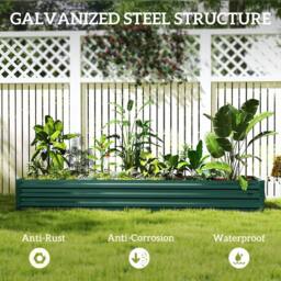 KORVIXA Green Galvanised Raised Garden Bed - Size: 1.25kg - thumbnail 4