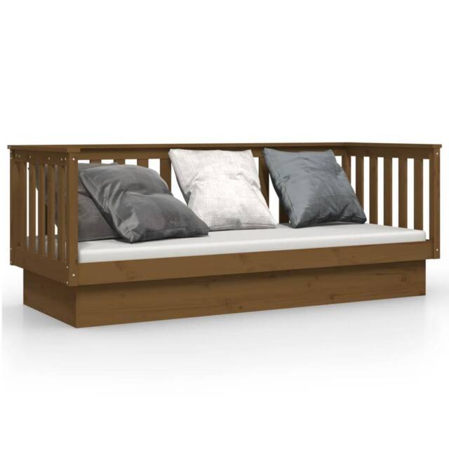 Berkfield Home Day Bed Honey Brown 75x190 cm Solid Wood Pine - image 1