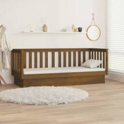 Berkfield Home Day Bed Honey Brown 75x190 cm Solid Wood Pine - thumbnail 4