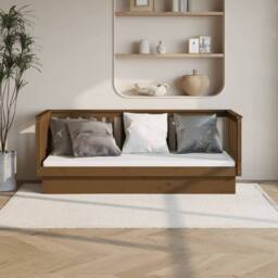 Berkfield Home Day Bed Honey Brown 75x190 cm Solid Wood Pine - thumbnail 2