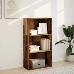 Berkfield Home Bookcase Old Wood 60x30x114 cm Engineered Wood in Brown - Size: 60 x 30 x 114 cm - thumbnail 3