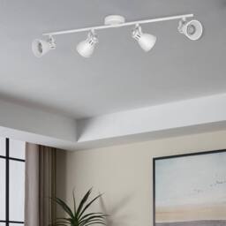 Eglo Seras 1 White Steel 4 Light Spotlight - thumbnail 1