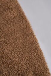 BHS Teddy Bear Fleece Throw in Brown - Size: Small - thumbnail 2