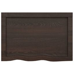Berkfield Home Wall Shelf Dark Grey 60x40x(2-6) cm Treated Solid Wood Oak in Brown - thumbnail 5
