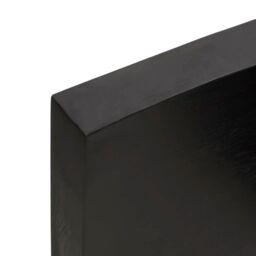 Berkfield Home Wall Shelf Dark Grey 60x40x(2-6) cm Treated Solid Wood Oak in Brown - thumbnail 3