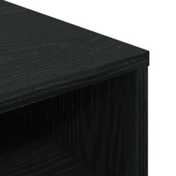 Berkfield Home Book Cabinet Black 34x31x80 cm Engineered Wood - Size: 34 x 31 x 80 cm - thumbnail 7