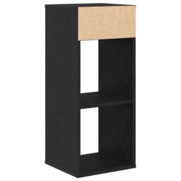 Berkfield Home Book Cabinet Black 34x31x80 cm Engineered Wood - Size: 34 x 31 x 80 cm - thumbnail 6