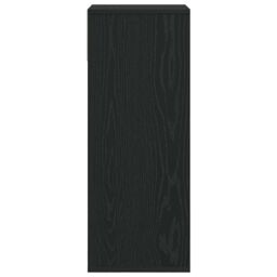 Berkfield Home Book Cabinet Black 34x31x80 cm Engineered Wood - Size: 34 x 31 x 80 cm - thumbnail 5
