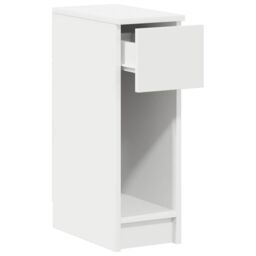 Berkfield Home Bedside Cabinet with Drawer White 20x36x60 cm - Size: 20 x 36 x 60 cm - thumbnail 5