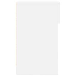Berkfield Home Bedside Cabinet with Drawer White 20x36x60 cm - Size: 20 x 36 x 60 cm - thumbnail 6