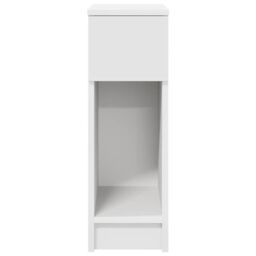 Berkfield Home Bedside Cabinet with Drawer White 20x36x60 cm - Size: 20 x 36 x 60 cm - thumbnail 4