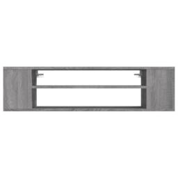 Berkfield Home Hanging TV Cabinet Grey Sonoma 100x30x26.5 cm Engineered Wood - thumbnail 4