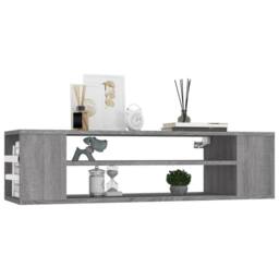 Berkfield Home Hanging TV Cabinet Grey Sonoma 100x30x26.5 cm Engineered Wood - thumbnail 1