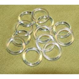 SPETLEK 13mm Clear Plastic Roman Blind Curtain Rings 10PCS - thumbnail 4