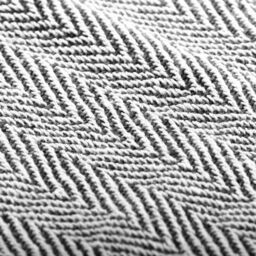 Berkfield Home Throw Cotton Herringbone 125x150 cm Navy Blue - thumbnail 6