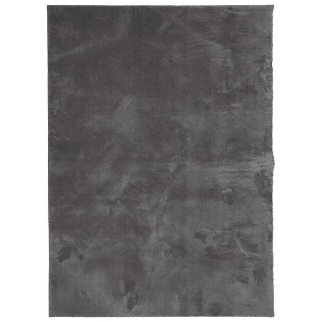 Berkfield Home Rug Short Pile Soft & Washable Anthracite 120x170 cm in Dark Grey - Size: 100 cm diameter - image 1