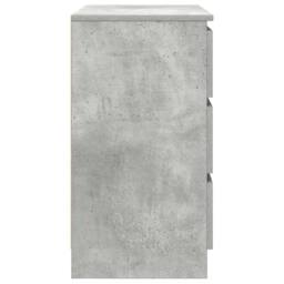 Berkfield Home Sideboard with Drawer Concrete Grey 71x35x65 cm Engineered Wood - Size: 71 x 35 x 65 cm - thumbnail 7