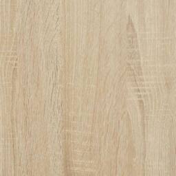 Berkfield Home Decorative Desk Sonoma Oak 80x40x75 cm Engineered Wood in Light Tan - Size: 80 x 40 x 75 cm - thumbnail 8