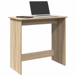 Berkfield Home Decorative Desk Sonoma Oak 80x40x75 cm Engineered Wood in Light Tan - Size: 80 x 40 x 75 cm - thumbnail 2