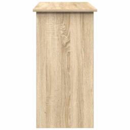 Berkfield Home Decorative Desk Sonoma Oak 80x40x75 cm Engineered Wood in Light Tan - Size: 80 x 40 x 75 cm - thumbnail 5